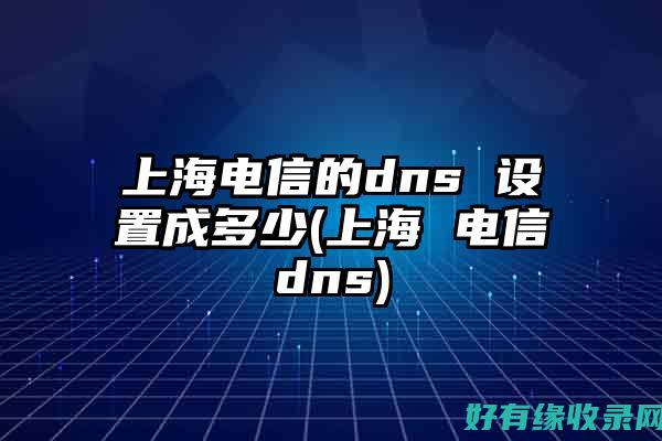 电信DNS：解密网络加速黑科技，畅享极速上体验 (电信dns的服务器地址是多少)